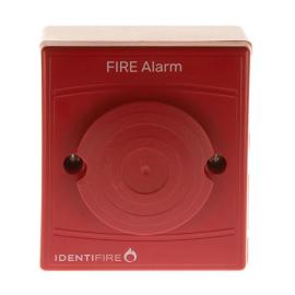 10-1010RFX-S, Identifire Tritone Red Sounder Flush Mounted