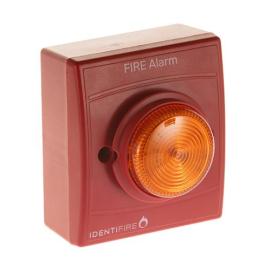 10-1110RSA-S, Identifire Tritone Sounder VID Surface Mount, Red, Amber