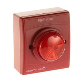 10-1110RSR-S, Identifire Tritone Red - Red Sounder Beacon Surface Mounted