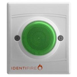 10-1110WFG-S, Identifire Tritone White - Green Sounder Beacon Flush Mounted