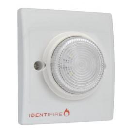 10-1110WFW-S, Identifire Tritone White - White Sounder Beacon Flush Mounted