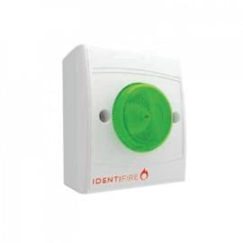 10-1310WFG-S, Identifire White - Green VID Beacon Flush Mounted