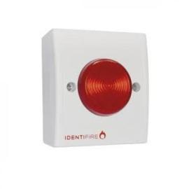 10-1310WSR-S, Identifire White - Red VID Beacon Surface Mounted