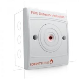 10-2011WFR-S, Identifire White Remote Lamp Unit, Flush Mount, Red LED