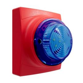 11-1310RFB-S, Identifire Pro VID Only, Red, Flush Mounted, Blue, Single