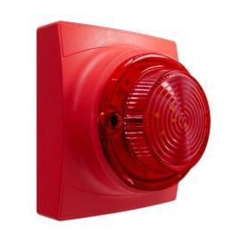 11-1310RFR-S, Identifire Pro VID Only, Red, Flush Mounted, Red, Single