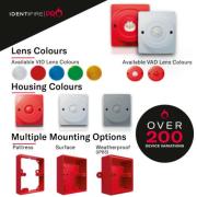 11-1410RSR-S, Identifire Pro Wall VAD Only , Red, Surface Mounted, Red, Single gallery thumbnail