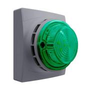 11-1610GFG-S, Identifire Pro Sounder VID, Grey, Flush Mounted, Green, Single gallery thumbnail
