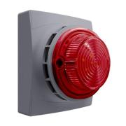 11-1610GFR-S, Identifire Pro Sounder VID, Grey, Flush Mounted, Red, Single gallery thumbnail