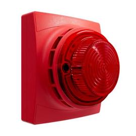 11-1610RPR-S, Identifire Pro Sounder VID, Red, Shallow Base, Red, Single