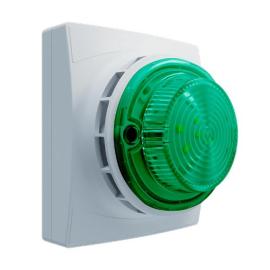 11-1610WSG-S, Identifire Pro Sounder VID, White, Surface Mounted, Green, Single