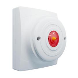 11-3210WPR-S, Identifire Pro Ceiling VAD Only, White, Shallow Base, Red, Single