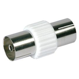 19062HS2, Coaxial Coupler Nickel Plated Plastic Grips (x2)