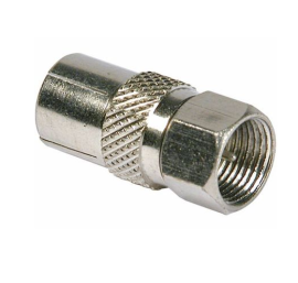 19067R, F-Type Plug to Coaxial Socket Metal