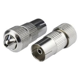 19145HS2, Coaxial Sockets Nickle Plated PK2