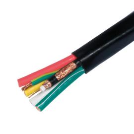 27639R, 100m Black 5 Core, Double-Screened Copper Cable