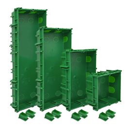 3110/2A, FLUSH-MOUNTED BOX, 2 MODULES, FOR ENTRANCE PANELS