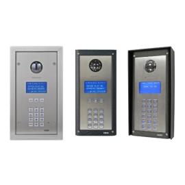 4312V, Vandal resistant video module with graphical display, back lit keys, A-F and Mifare reader