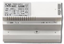 520M, Power supply 12v a/c, 8 + 12v d/c (4C)