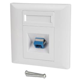60200PI, Faceplate with Single SC Keystone Socket- 86 x 86mm