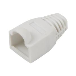 70207PI, White RJ45 PVC BOOT CAT5e/CAT6 - PACK OF 5