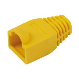 70212PI, Yellow RJ45 PVC BOOT CAT5e/CAT6 - PACK OF 5