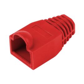 70214PI, Red RJ45 PVC BOOT CAT5e/CAT6 - PACK OF 5