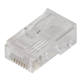 70215B/100, RJ45 8p8c Connector for stranded cable (100Pack)