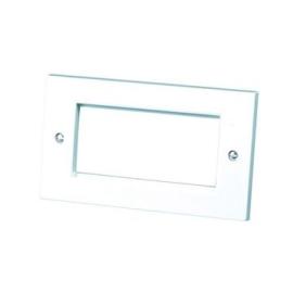 70404RE, Double Width 4-Gang Modular Faceplate