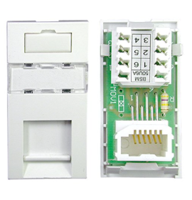 70424BK, BT Secondary PABX Wall Outlet Module - Black