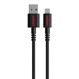 75139PI, 1m Rugged USB A to Lightning Lead with Kevlar Fibre