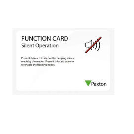 820-001, Paxton Net2 Silent Operation Card