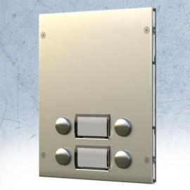 8842D, 4 call buttons (Double buttons with shared nameplate) 8000 Series module