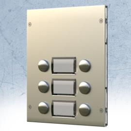 8843D, 6 call buttons (Double buttons with shared nameplate) 8000 Series module