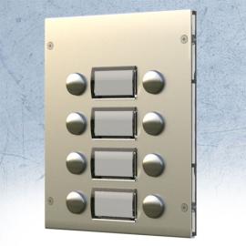 8844D, 8 call buttons (Double buttons with shared nameplate) 8000 Series module