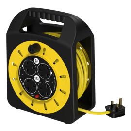 90106PI, 25m 4-Way  13Amp Handbag Reel