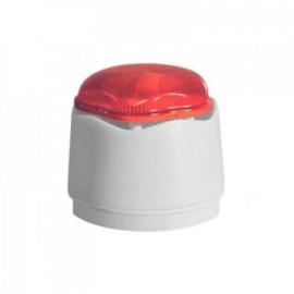 958CHL1500, EXCEL LITE White - Red Sounder LED Beacon Standard Base