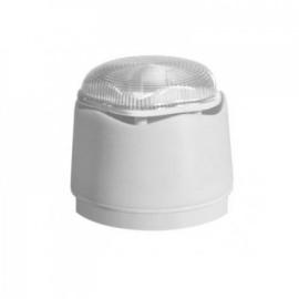 958CHL1600, EXCEL LITE White - Clear Sounder LED Beacon Standard Base