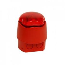 958CHX1001, EXCEL LITE Xenon Red/Red, combined sounder/beacon with deep base