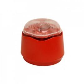 958CHX1100, EXCEL LITE Red - Clear Sounder XENON Beacon Standard Base