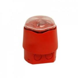 958CHX1101, EXCEL LITE Red - Clear Sounder XENON Beacon Deep Base