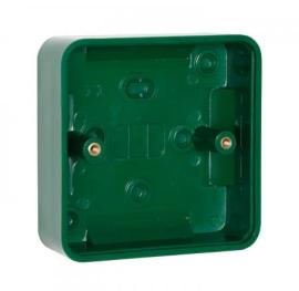 A standard size back box surface mounted fits all standard size products. Does not allow for Conduit entry.
Size H85 x W85 x D32