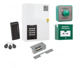 Access kit which includes -  PX2000 kit which includes 1amp PSU, RD 26 reader, Electric release, EBGBWOC02/PTE & EDR-1.
VERY SIMPLE INSTALLATION AND WIRING