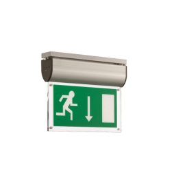 Advanced (BLED/M3/P) Surface Blade-LED Double Sided Emergency Luminaire (White Finish)- Reversible Arrow Right or Left