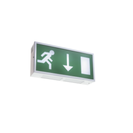 Advanced (ESC-LED/M3/P/AU) Escape Exit LED Maintained Metal Boxed Single Sided Addressable Exit Sign Arrow Up