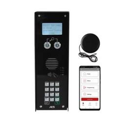 AES (MULTI-CL-IBK-EU) 4G GSM multi-apartment intercom in Black Imperial Finish with Keypad and Prox