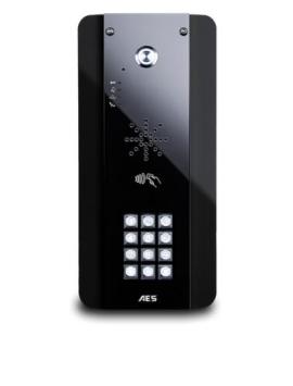 AES (PRIME-EDGE-IBK-EU) 4G GSM Intercom in Black Imperial Finish with Keypad and Prox