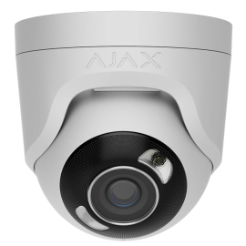 AJA-126263, AJAX TurretCam HL 5mp Hybrid Light - White - 4mm