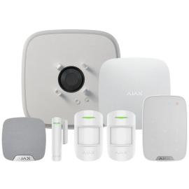 AJA-23343, AJAX Kit 3 DD - Hub1 2xPIR 1xDC 1x RKP 1xDDeck 1xInt - White