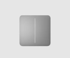 AJA-46017, Ajax SoloButton (2-gang) [55] grey 